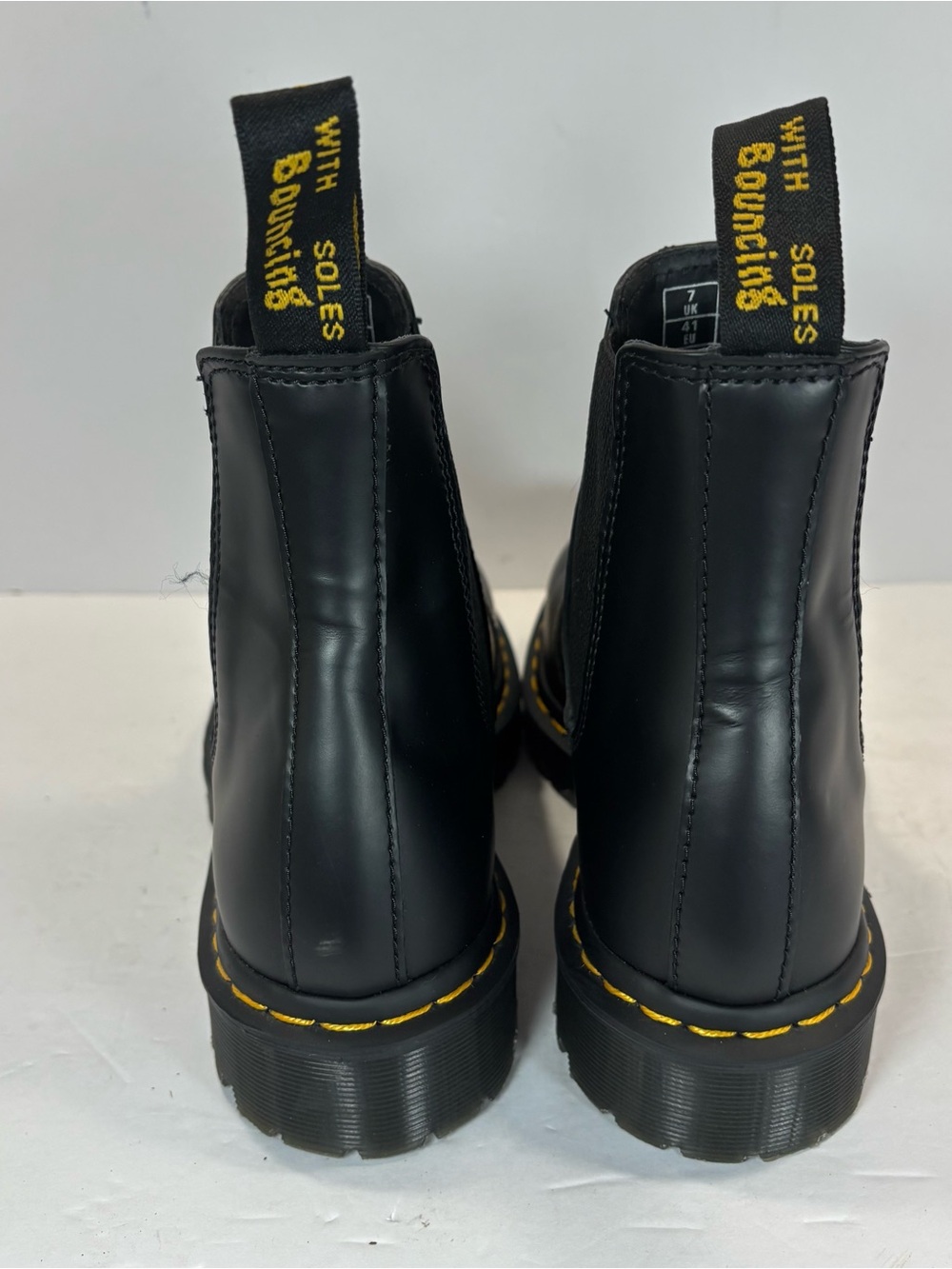 Dr Martens 2976 BEX Sz 8 Men's Leather Smooth Chelsea Boots In Black - Excellent - Picture 6 of 11